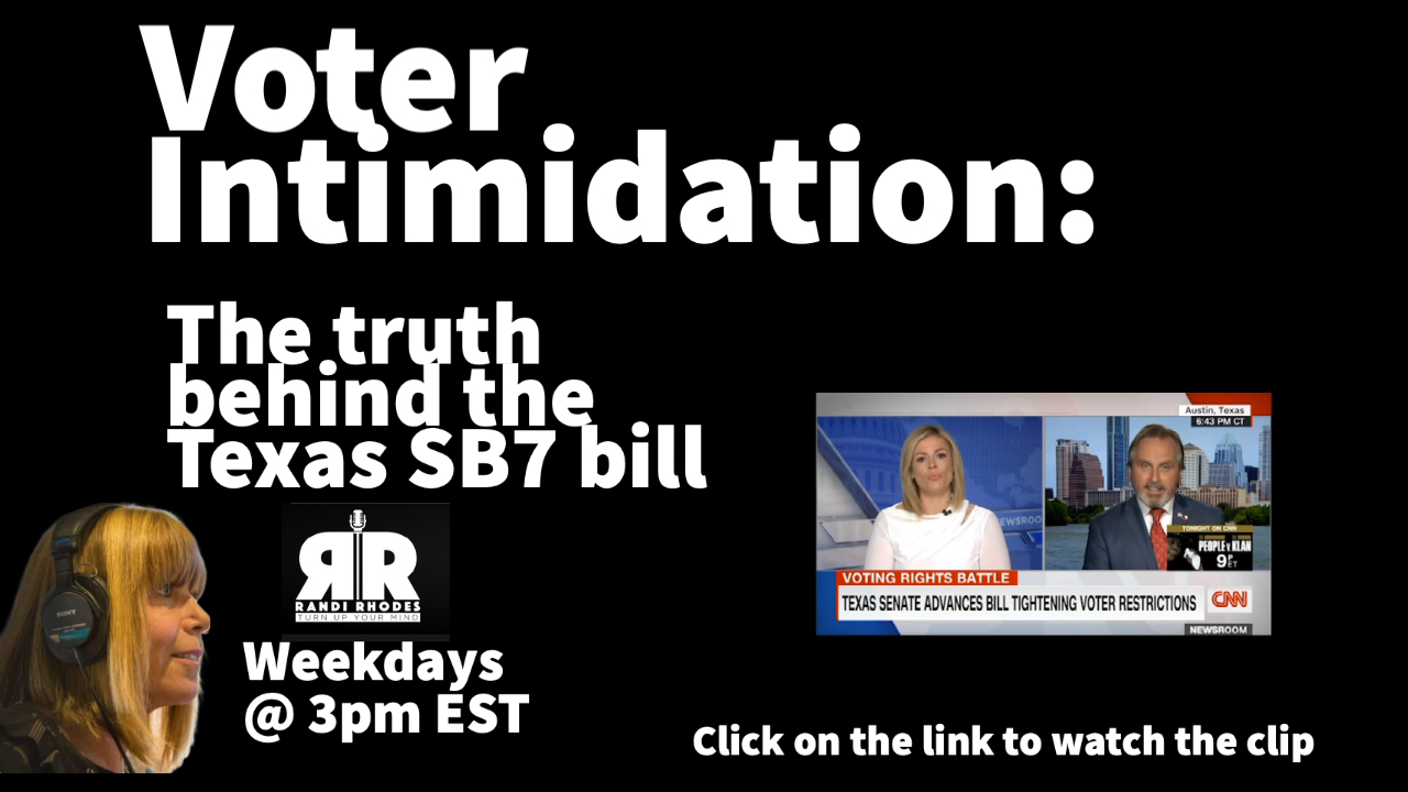 Voter Intimidation The Truth Behind The Texas Sb7 Bill Free Speech Tv