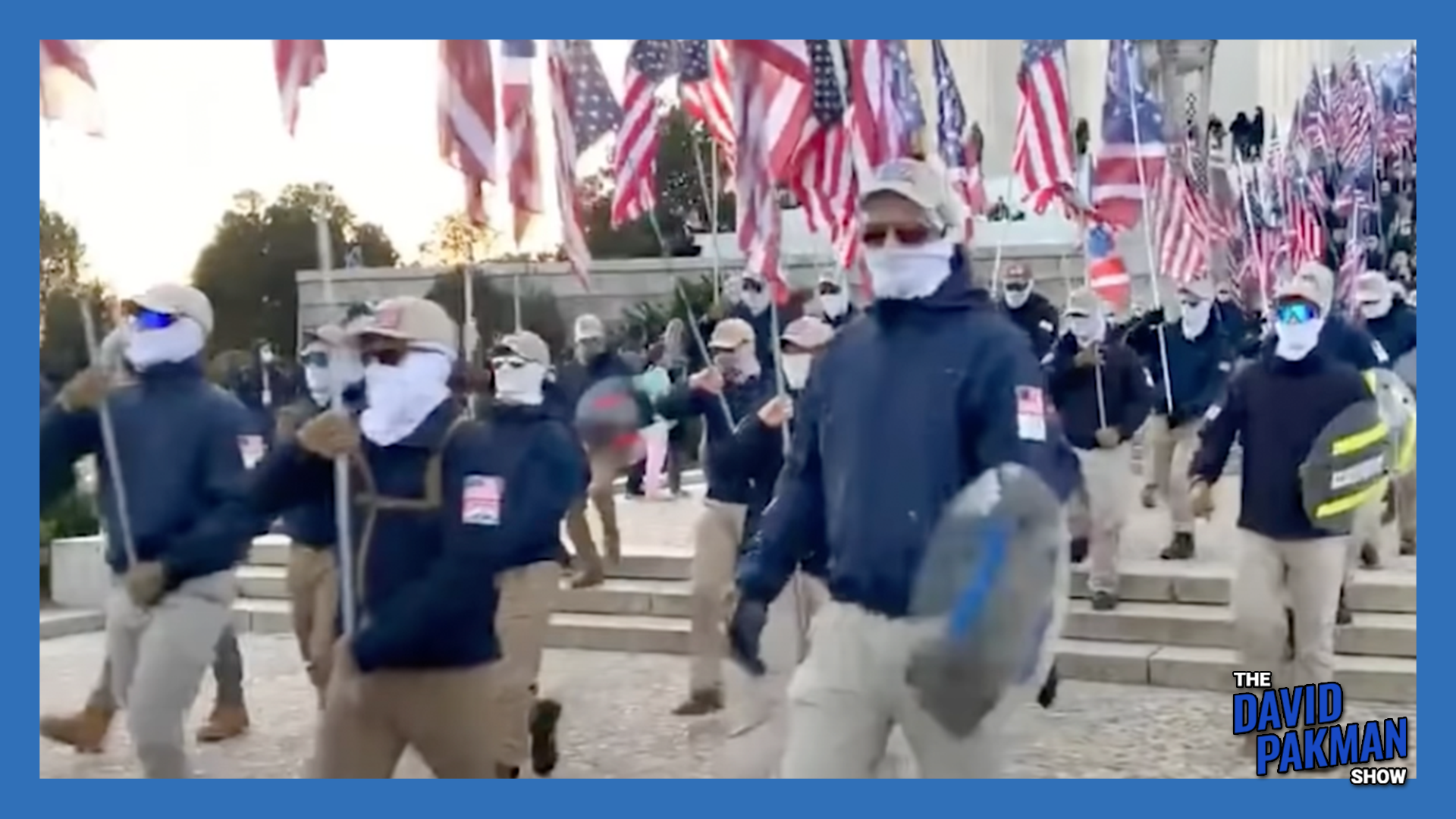 White Supremacists Storm Washington DC Wearing Masks