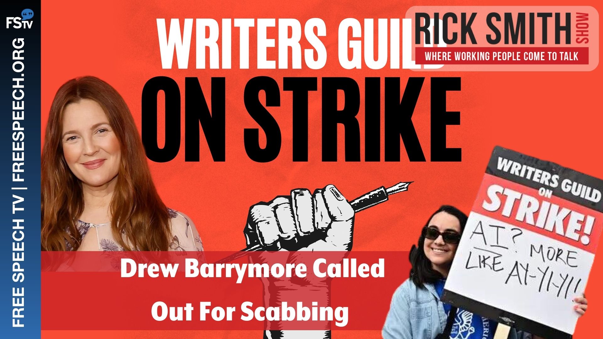 The Rick Smith Show | Drew Barrymore Called Out For Scabbing