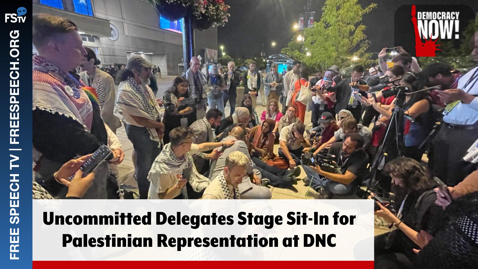 Democracy Now! | Uncommitted Delegates Stage Sit-In for Palestinian Representation at DNC