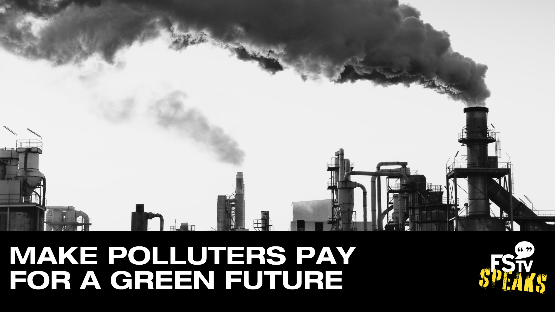Make Polluters Pay for a Green Future | FSTV SPEAKS