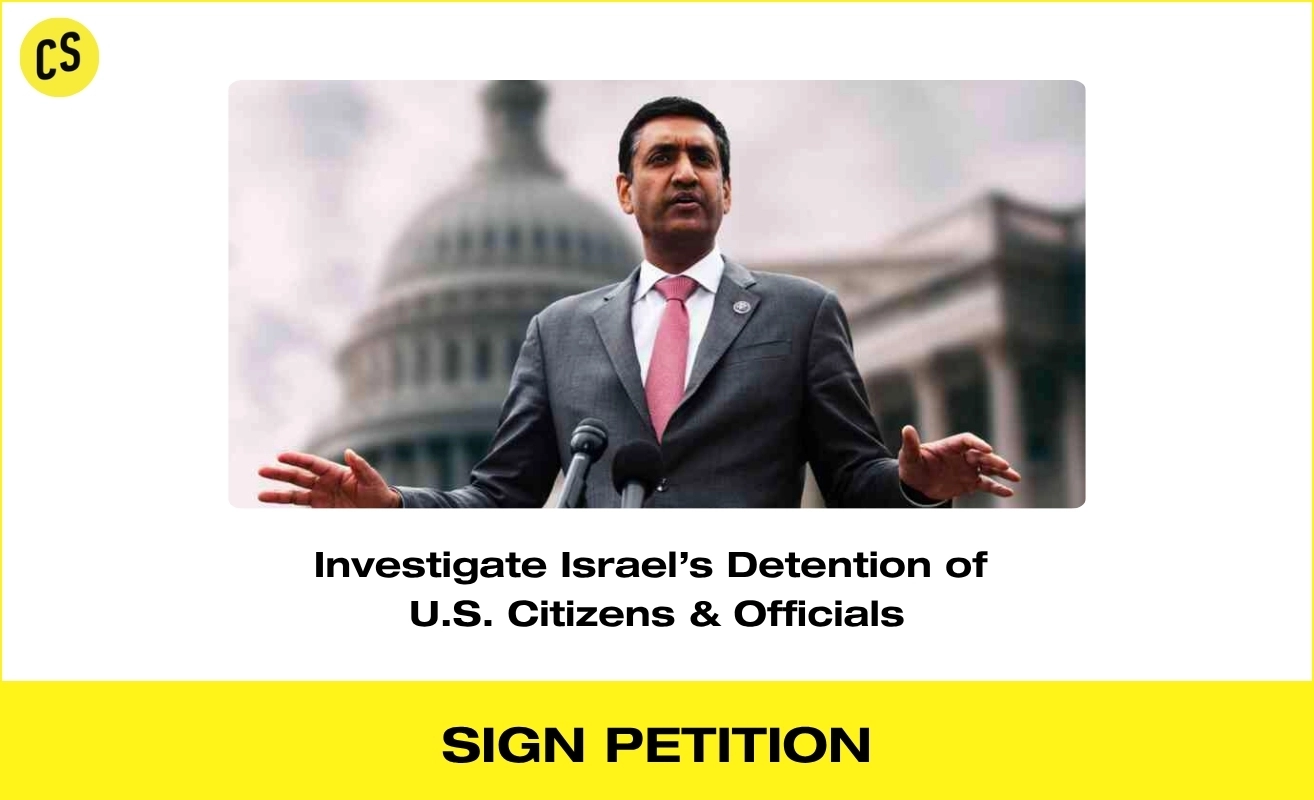 Civic Shout: Investigate Israel’s Detention of U.S. Citizens & Officials - petition